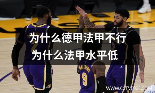 为什么德甲法甲不行 为什么法甲水平低
