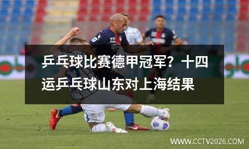 乒乓球比赛德甲冠军？十四运乒乓球山东对上海结果