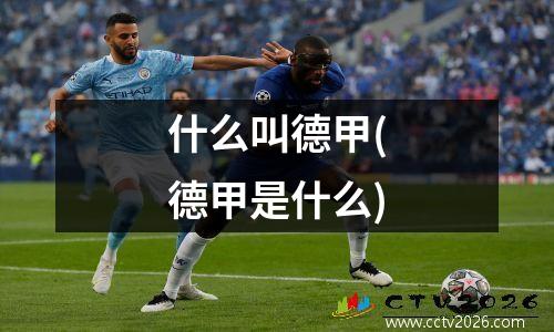 什么叫德甲(德甲是什么)