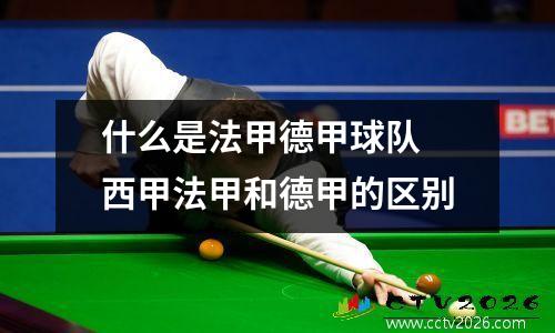 什么是法甲德甲球队 西甲法甲和德甲的区别