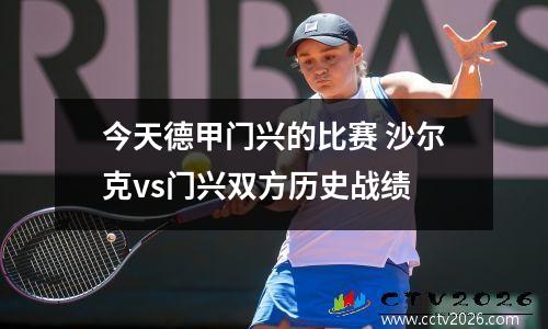 今天德甲门兴的比赛 沙尔克vs门兴双方历史战绩