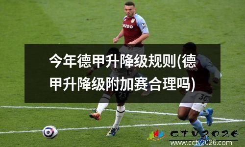 今年德甲升降级规则(德甲升降级附加赛合理吗)