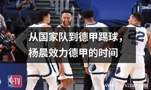 从国家队到德甲踢球，杨晨效力德甲的时间