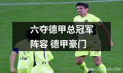 六夺德甲总冠军阵容 德甲豪门