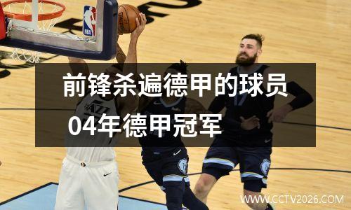 前锋杀遍德甲的球员 04年德甲冠军