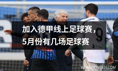 加入德甲线上足球赛，5月份有几场足球赛