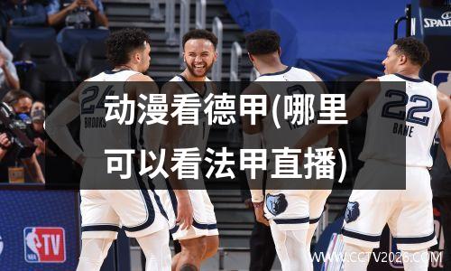 动漫看德甲(哪里可以看法甲直播)