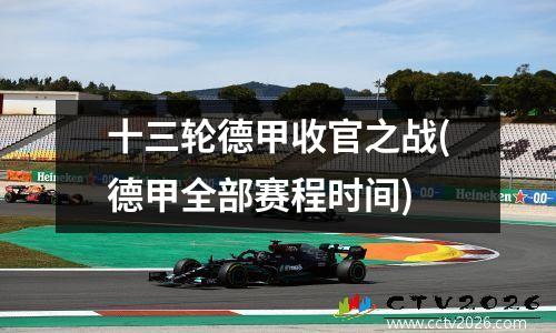十三轮德甲收官之战(德甲全部赛程时间)