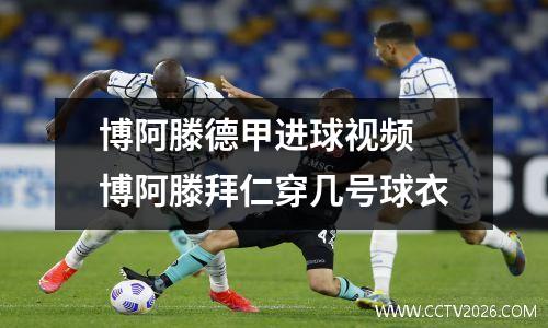 博阿滕德甲进球视频 博阿滕拜仁穿几号球衣