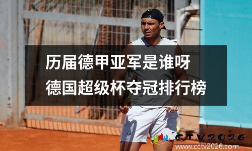 历届德甲亚军是谁呀 德国超级杯夺冠排行榜