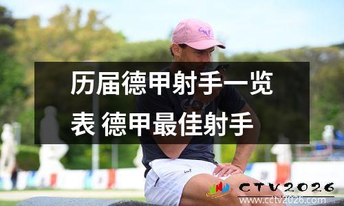历届德甲射手一览表 德甲最佳射手