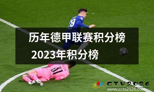 历年德甲联赛积分榜 2023年积分榜