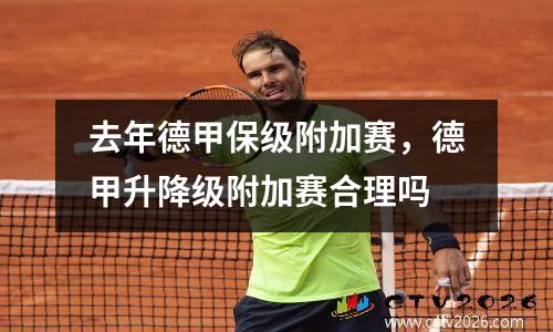 去年德甲保级附加赛，德甲升降级附加赛合理吗