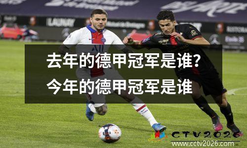 去年的德甲冠军是谁？今年的德甲冠军是谁