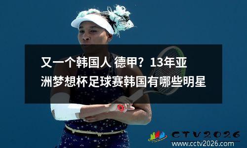 又一个韩国人 德甲？13年亚洲梦想杯足球赛韩国有哪些明星
