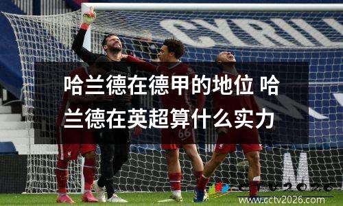 哈兰德在德甲的地位 哈兰德在英超算什么实力