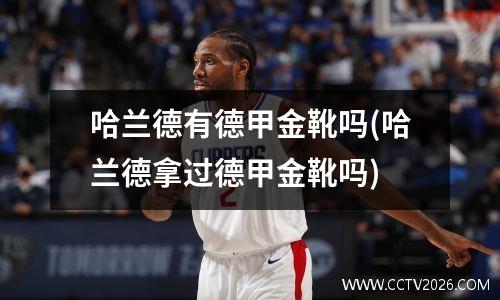 哈兰德有德甲金靴吗(哈兰德拿过德甲金靴吗)