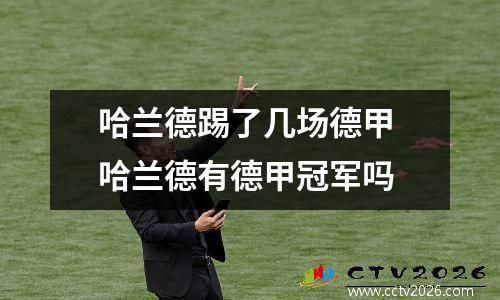 哈兰德踢了几场德甲 哈兰德有德甲冠军吗