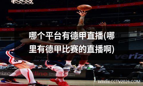 哪个平台有德甲直播(哪里有德甲比赛的直播啊)