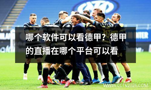 哪个软件可以看德甲？德甲的直播在哪个平台可以看