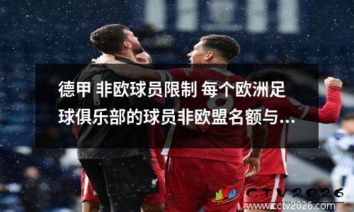 德甲 非欧球员限制 每个欧洲足球俱乐部的球员非欧盟名额与欧盟名额是怎么回事