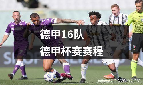 德甲16队 德甲杯赛赛程