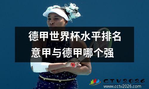 德甲世界杯水平排名 意甲与德甲哪个强