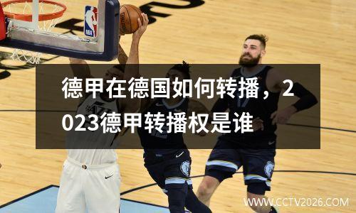 德甲在德国如何转播，2023德甲转播权是谁