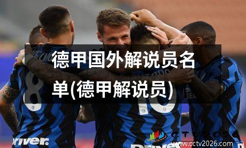 德甲国外解说员名单(德甲解说员)