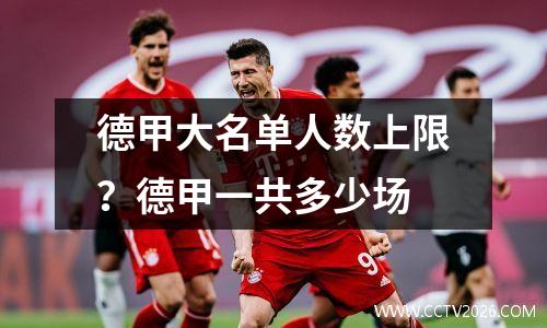 德甲大名单人数上限？德甲一共多少场