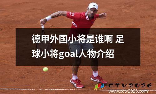 德甲外国小将是谁啊 足球小将goal人物介绍
