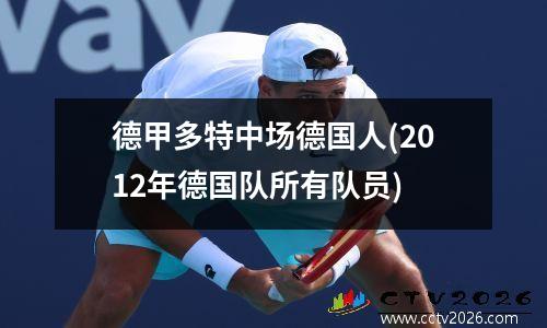 德甲多特中场德国人(2012年德国队所有队员)