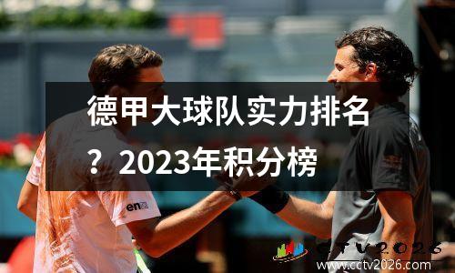 德甲大球队实力排名？2023年积分榜