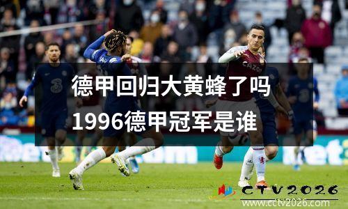 德甲回归大黄蜂了吗 1996德甲冠军是谁