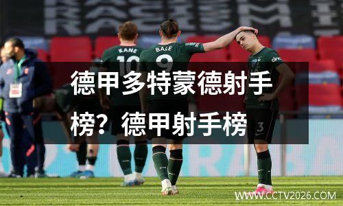 德甲多特蒙德射手榜？德甲射手榜