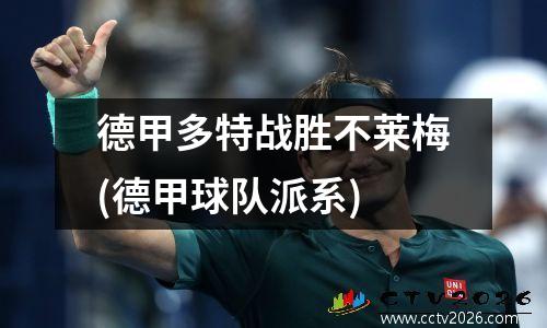 德甲多特战胜不莱梅(德甲球队派系)