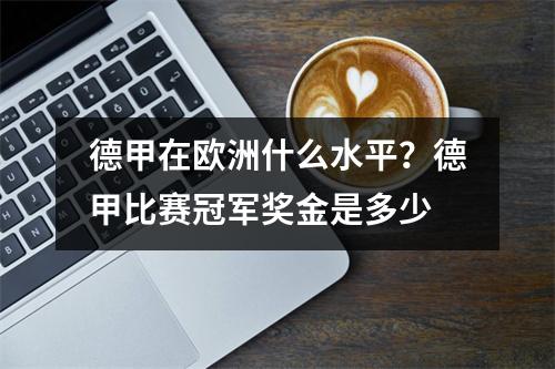 德甲在欧洲什么水平？德甲比赛冠军奖金是多少