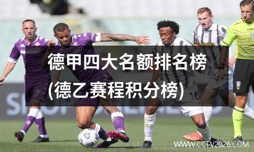 德甲四大名额排名榜(德乙赛程积分榜)