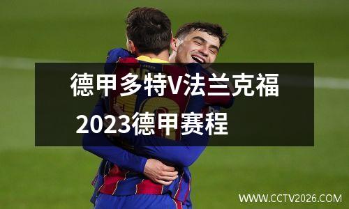 德甲多特V法兰克福 2023德甲赛程