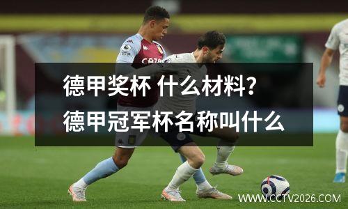 德甲奖杯 什么材料？德甲冠军杯名称叫什么