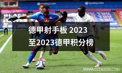 德甲射手板 2023至2023德甲积分榜