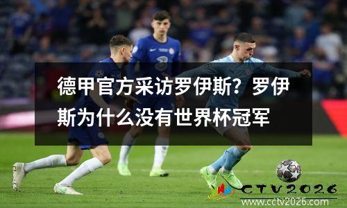 德甲官方采访罗伊斯？罗伊斯为什么没有世界杯冠军