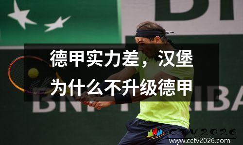 德甲实力差，汉堡为什么不升级德甲