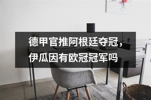 德甲官推阿根廷夺冠，伊瓜因有欧冠冠军吗