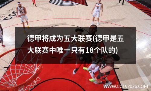 德甲将成为五大联赛(德甲是五大联赛中唯一只有18个队的)