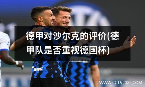 德甲对沙尔克的评价(德甲队是否重视德国杯)