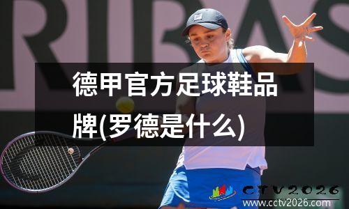 德甲官方足球鞋品牌(罗德是什么)