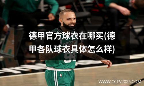 德甲官方球衣在哪买(德甲各队球衣具体怎么样)