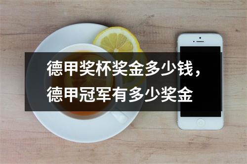 德甲奖杯奖金多少钱，德甲冠军有多少奖金