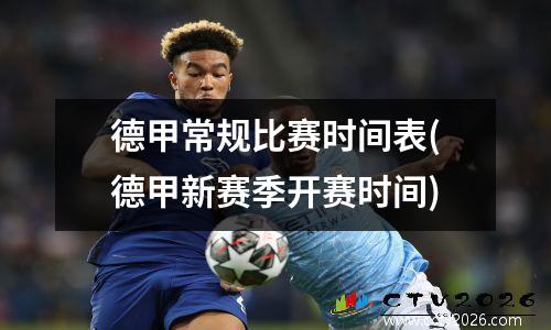 德甲常规比赛时间表(德甲新赛季开赛时间)